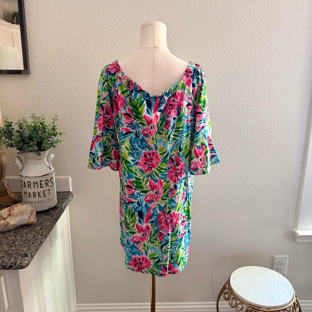 Tropical Off-Shoulder Dress 👗🏝️ - Picture 16 of 17